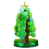 Brad Copac de Hartie Infloritor pe Apa, Kadeny, Jucarie Brad Magic Infloritor de Craciun, Crestere Lenta in 8-24 h, Decoratiune de Craciun, 16.5 x 9.5 x 9.5 cm, Verde
