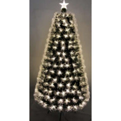 Brazi de Craciun cu fibra optica alba-calda cu bluethooth, se poate pune muzica de pe telefon - 180cm