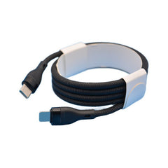 Cablu de Date impletit din Nailon, Kadeny, Incarcare Rapida, Potrivit Compatibil cu iPhone, Cablu de Incarcare cu Power Delivery 20W, 1 m, Negru