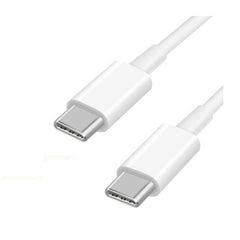 Cablu de date si Incarcare Kaveny, Type-C la Type-C, lungime 1 m, alb