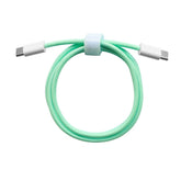 Cablu de Date Universal, Kadeny, Incarcare Rapida, Type-C to Type-C Compatibil cu Telefon sau Tableta, Cablu de Incarcare Impletit din Nailon, 1 m, Verde