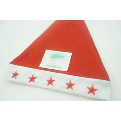 Caciulita de Mos Craciun,Kadeny, cu stele ,led si muzica, rosie, marime universala, poliester