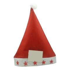 Caciulita de Mos Craciun,Kadeny, cu stele ,led si muzica, rosie, marime universala, poliester
