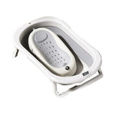 Cada de Baie Pliabila, Kaveny, cu Suport, Indicator de Temperatura, 0-8 Ani, din PP+TPR, 45 l Capacitate, 80 x 50 x 23 cm, Gri