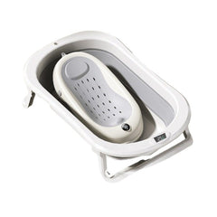 Cada de Baie Pliabila, Kaveny, cu Suport, Indicator de Temperatura, 0-8 Ani, din PP+TPR, 45 l Capacitate, 80 x 50 x 23 cm, Gri