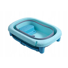 Cada Pliabila pentru Baie, Kadeny, din PP+TPE, pentru Copii 0-6 Ani, cu Picioare, Suport de Sezut, Scurgere Etans, 48.5x25x72 cm, Albastru