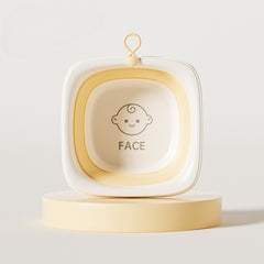 Cada Pliabila pentru Baie pentru Copii, Kadeny, Cadita pentru Bebelusi, Model Patrat pentru Fata, Galben, 32x27.5x3.7 cm, 4 L