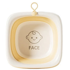 Cada Pliabila pentru Baie pentru Copii, Kadeny, Cadita pentru Bebelusi, Model Patrat pentru Fata, Galben, 32x27.5x3.7 cm, 4 L