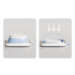 Cada Pliabila pentru Baie pentru Copii, Kadeny, Cadita pentru Bebelusi, Model Patrat pentru Fundulet, Albastru, 32x27.5x3.7 cm, 4 L