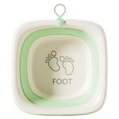 Cada Pliabila pentru Baie pentru Copii, Kadeny, Cadita pentru Bebelusi, Model Patrat pentru Picioare, Verde, 32x27.5x3.7 cm, 4 L