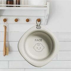 Cada Pliabila pentru Baie pentru Copii, Kadeny, Cadita pentru Bebelusi, Model Romb pentru Fata, Gri, 31.5x31.5x3.5 cm, 3L