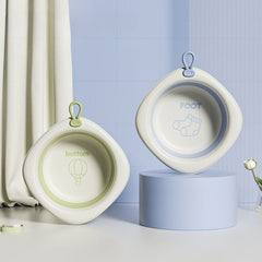 Cada Pliabila pentru Baie pentru Copii, Kadeny, Cadita pentru Bebelusi, Model Romb pentru Picioare, Mov, 31.5x31.5x3.5 cm, 3L