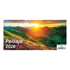 Calendar de birou Crist, imagini Peisaje, 23x11cm, 13 file