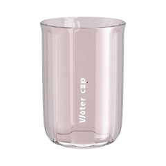 Cana de Apa pentru Clatit, Kadeny, pentru Periuta de Dinti, 200 ml, 10.4 x 7.3 cm, Roz Transparent