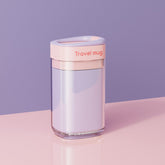 Cana Multifunctionala pentru Voiaj, Kadeny, cu Functii de Depozitare si Suport Articole Igiena Dentara, 13 x 6.8 x 6 cm, Roz Mov