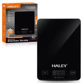 Cantar Electronic HALEY, 5000G, din Sticla, pentru Bucatarie, Digitala de Inalta Precizie, Negru