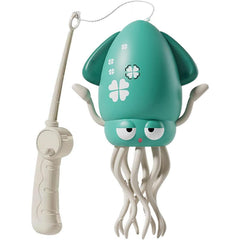 Caracatita Dansatoare, Kaveny, +3 Ani, 3 Moduri, din ABS, Incarcare USB, cu Undita Inclusa, 12.6 x 7.6 x 20.7 cm, Verde