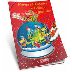 Carte ilustrata A4, Cu povesti si Stickere - Marea sarbatoare de Craciun a gnomilor, Unicart