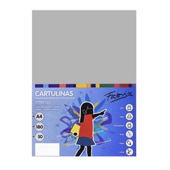 Carton colorat A4 Fabrisa 15465, 180g/mp, gri intens, top 50 coli