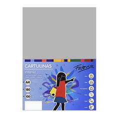 Carton colorat A4 Fabrisa 15491, 180g/mp, gri intens, top 100 coli