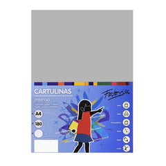 Carton colorat A4 Fabrisa 15522, 180g/mp, gri intens, top 250 coli