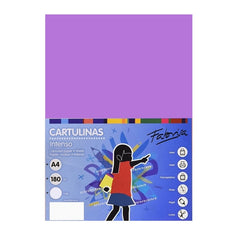 Carton colorat A4 Fabrisa 15524, 180g/mp, lila intens, top 250 coli