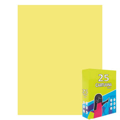 Carton colorat Fabrisa 15557/114, 50x65cm, 180g/mp, galben pastel, top 25 coli