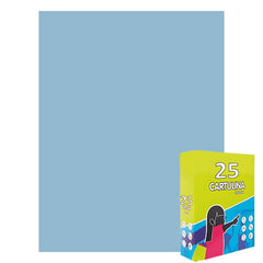 Carton colorat Fabrisa 15562/110, 50x65cm, 180g/mp, albastru deschis pastel, top 25 coli