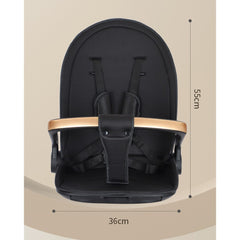 Carucior Sport Kaveny 3in1, 6-36 Luni, Reversibil, Pliabil, Tavita pentru Masa, Pozitie de Somn, Centura de Siguranta, Roti 360, Suport Pahar, Copertina pentru Soare, 32x63x95cm, Verde Model Jungla
