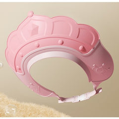 Casca de Dus, Kadeny, Previne Scurgerea Apei si Samponului pe Fata, 0-12 Ani, Ajustabila, din TPE+PP, 20 x 23 cm, Model Coroana, Roz