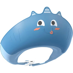 Casca de Dus, Kadeny, Previne Scurgerea Apei si Samponului pe Fata, 0-12 Ani, Ajustabila, din TPE+PP, 20 x 23 cm, Model Unicorn, Albastru