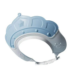 Casca de Dus, Kadeny, Previne Scurgerea Apei si Samponului pe Fata, 0-12 Ani, Ajustabila, din TPE+PP, 20 x 23 cm, Model Coroana, Albastru