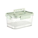 Caserola portabila pentru mancare fresh Kaveny, 1500 ml, 2 furculite,10 x 13.5 x 20 cm, 2 capace detasabile pentru congelator, etans, spatiu pentru tacamuri, maner, material plastic, rezistent la temperaturi ridicate, transparent