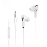 Casti Audio HI-FI In-Ear, cu Microfon si cu Port Jack 3,5 mm, 1,2 m, telecomanda pentru apeluri/volum Flipyy model R124 Blister, Alb