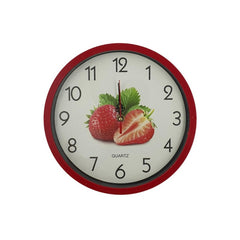 Ceas de perete HY-825 / 4-34, diverse culori, imagini cu fructe