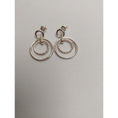 Cercei Argint 925 Cerc in Cerc, Jolie Silver, 5.6g, 2.5 cm x 2 cm