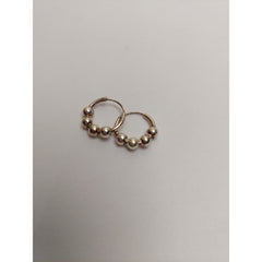 Cercei Argint 925 Creole 12 mm cu 4 Bilute, Jolie Silver, 1.6g, 1 cm x 1 cm