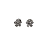 Cercei cu zirconiu (Floare), Argint 925, 1.25g