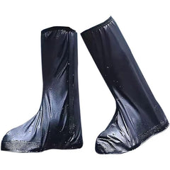 Protectie Incaltaminte pentru Ploaie si Noroi, Kaveny, Impermeabila, Talpa Antiderapanta, cu Fermoar si Capsa, Inaltime 40 cm, Marime XL 40-41, Negru