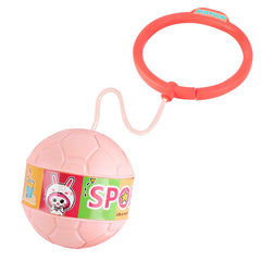 Minge pentru Sarit, Kaveny, Tip Coarda Hula Hoop, Cerc 12 cm, Coarda 52 cm, Minge 12 x 11 cm, Functie Iluminat, 4-6 Ani, Plastic, Roz