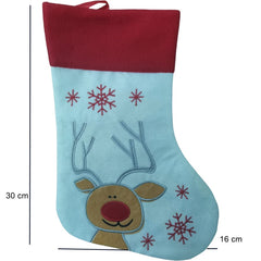 Ciorap Cadouri, culoare alba, imprimeu Rudolf, marimea 16x30 cm, Kadeny