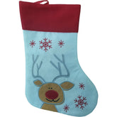 Ciorap Cadouri, culoare alba, imprimeu Rudolf, marimea 16x30 cm, Kadeny