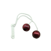 Jucarie interactiva cu bile, Kaveny, Clackers ball, antistres, Visiniu, 40 mm
