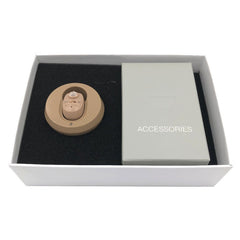 Aparat Auditiv Intraauricular In-Ear, Kaveny, Amplificator de sunet pentru Auz, Minuscul Design Nou, 14 x 10 x 3.8 cm, 116 gr, Camel