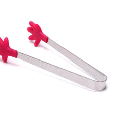 Cleste Creativ pentru Mancare, Kadeny, Model Manute din Silicon, 14.5x3 cm, Rezistent la Temperaturi Inalte si Coroziune, Rosu