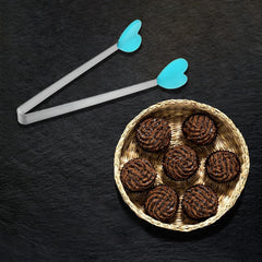 Cleste Creativ pentru Mancare, Kadeny, Model Inimioare din Silicon, 14.5x3 cm, Rezistent la Temperaturi Inalte si Coroziune, Albastru