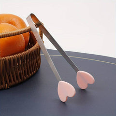 Cleste Creativ pentru Mancare, Kadeny, Model Inimioare din Silicon, 14.5x3 cm, Rezistent la Temperaturi Inalte si Coroziune, Roz