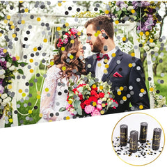 Tun Confetti Petrecere, Kaveny, Lungime 30 cm, Negru/Auriu