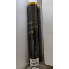 Tun Confetti Petrecere, Kaveny, Lungime 30 cm, Negru/Auriu