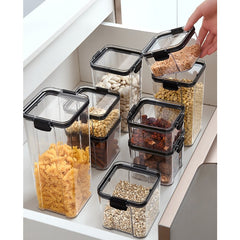 Recipient din Plastic, Kadeny, pentru Alimente/Obiecte, Inchidere Ermetica, 10.2 x 6.6 cm, 460 ml, Transparent